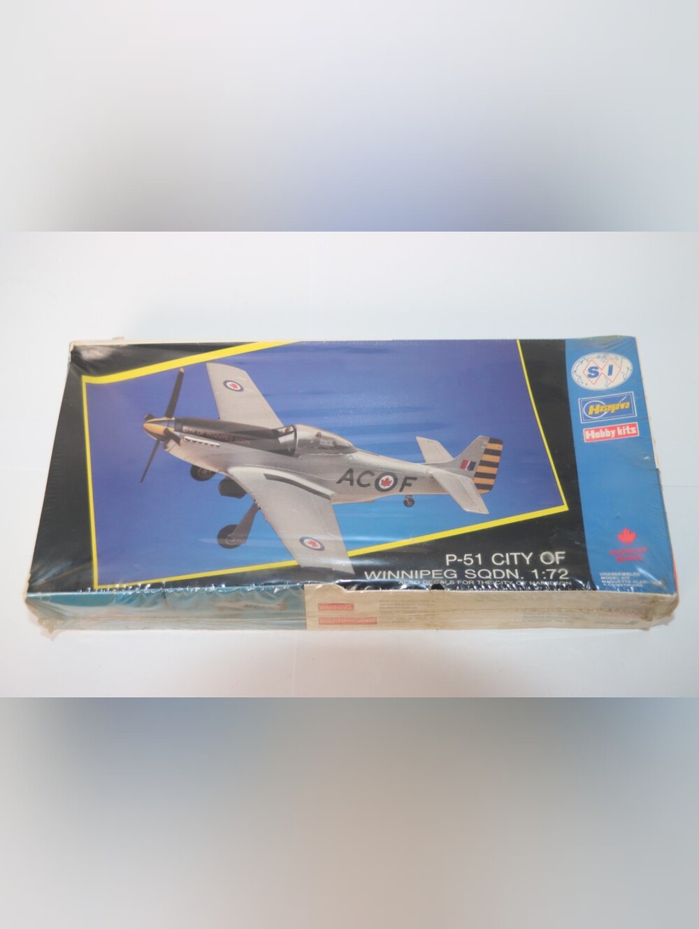 Hasegawa P-51 City Of Winnipeg Sqdn 1:72 (New/Factory Sealed)